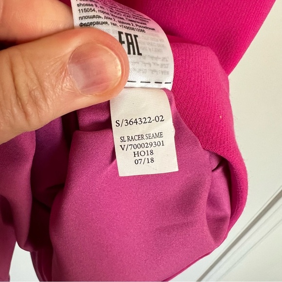 NWT Banana Republic Bright Pink Racerback Sleeveless Midi Dress size 0 Petite - Picture 6 of 14